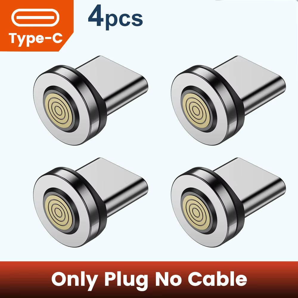 540 Rotate Magnetic USB Type C Cable for Iphone 12 X Xiaomi Fast Charger Micro USB Type-C Magnet Charging Cable Data Wire