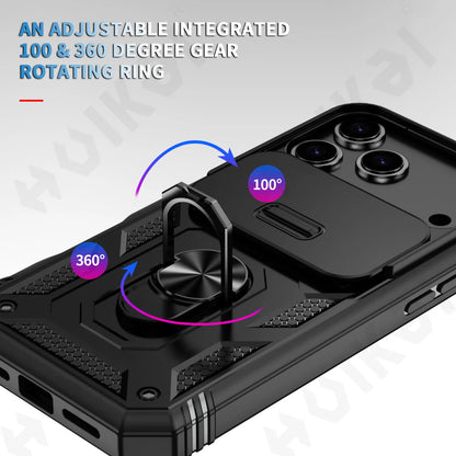 Case for Iphone 17 16 15 14 13 12 11 Pro XS Max plus Camera Slide Military Grade Armor Protection 360 Degree Rotate Armor Cover