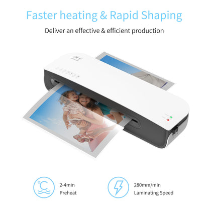 OSMILE SL289 Desktop Laminator Machine Set A4 Size Hot and Cold Lamination 2 Roller System 9 Inches Max Width for A4/A5/A6
